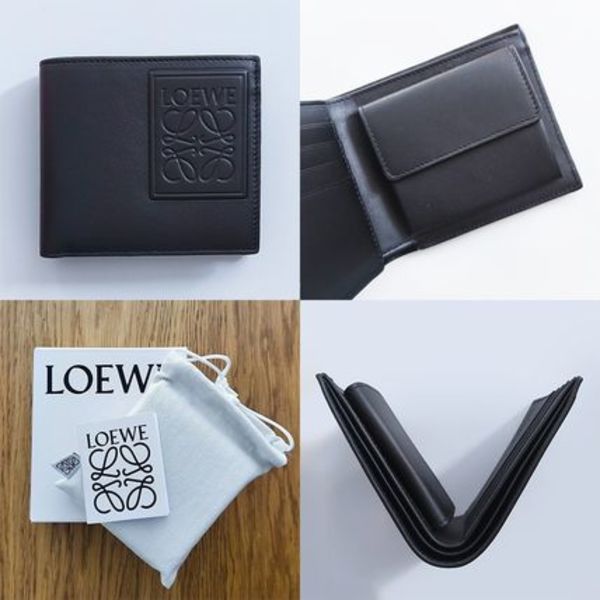 LOEWE バイフォールド コインウォレット(サテンカーフ)