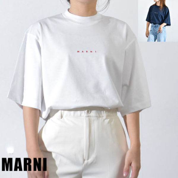 マルニ Tシャツ レディース 半袖 MARNI ホワイト 白 THJE0263P1
