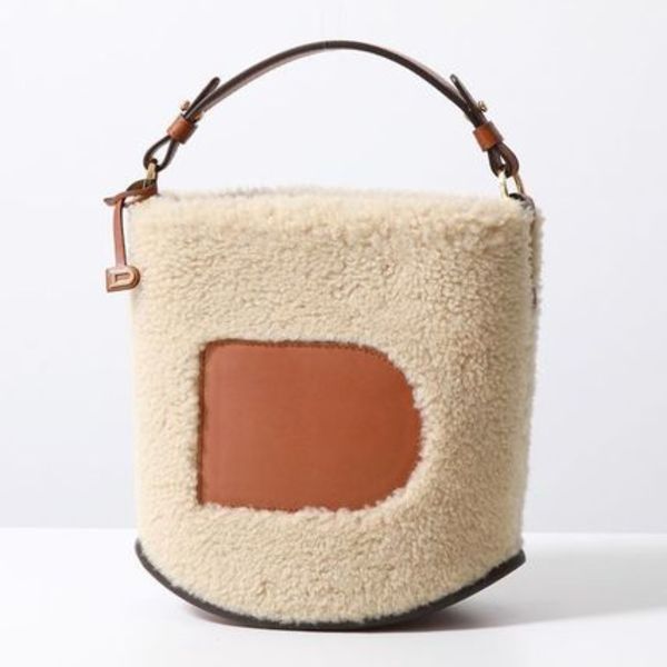 DELVAUX ハンドバッグ Pin Mini Bucket teddy ピン ミニ テディ