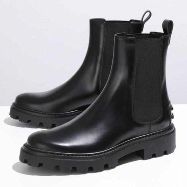 TODS ショートブーツ XXW08J0GF90AKT サイドゴア