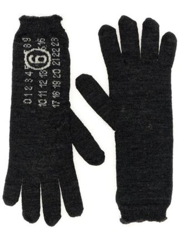 MM6 Maison Margiela 'Numeric signature MM6' gloves