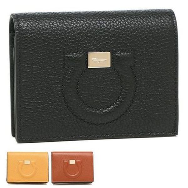 FERRAGAMO 二つ折り財布 ガンチョシティ 22D514 GANCIO CITY