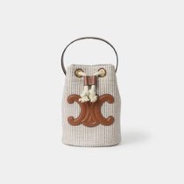 ■CELINE■ティーン ドローストリング バッグ ストライプ
