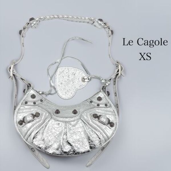 BALENCIAGA  Le Cagole レザー ショルダーバッグ (XS)