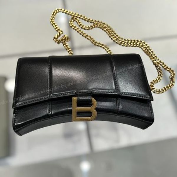 すぐ届く!BALENCIAGA HOURGLASS チェーン ミニウォレット
