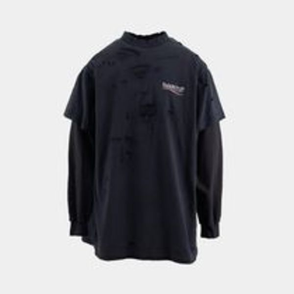 25新作 バレンシアガ POLITICAL CAMPAIGN レイヤード Tシャツ