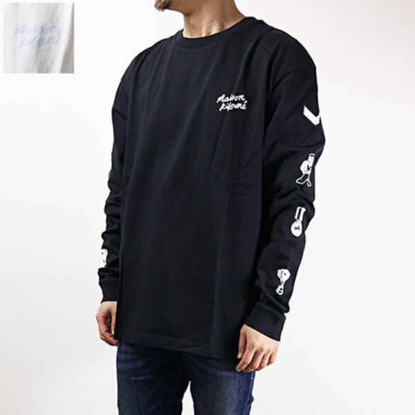 Maison Kitsune Tシャツ Prizes 長袖 コットン LM00120KJ0118