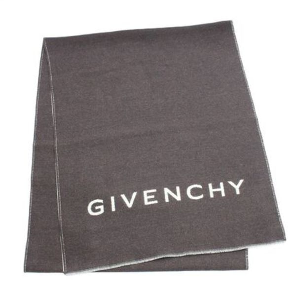 GIVENCHY マフラー メンズ ビッグロゴ ブラウン GV3518-J4546-4