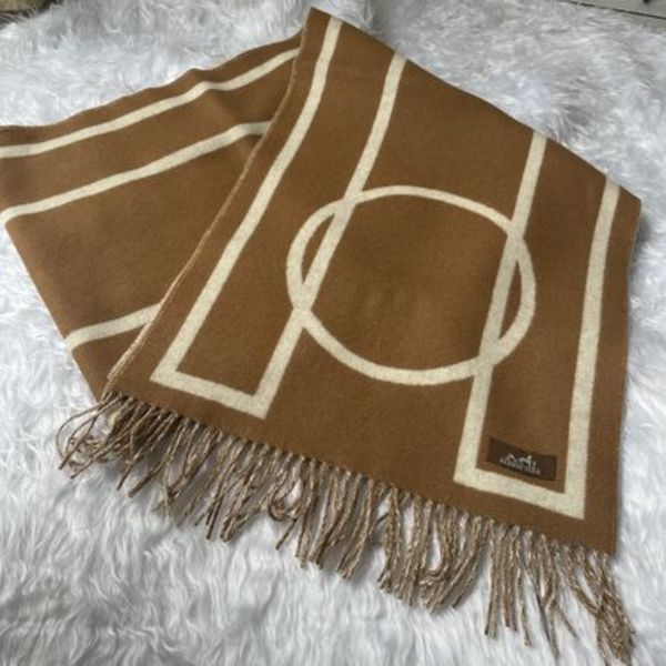 国内より即発【HERMES】 Casaque Pile ou Face カシミアマフラー