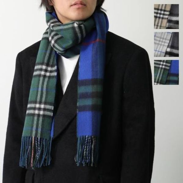 BURBERRY マフラー MU DF MED TO GC SCF リバーシブル
