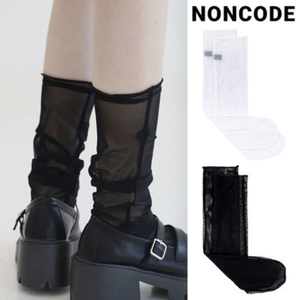 【NONCODE】Solve see-through knee socks