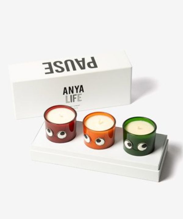 ANYA HINDMARCH Set of 3 Mini Candles Eyes 196437 キャンドル