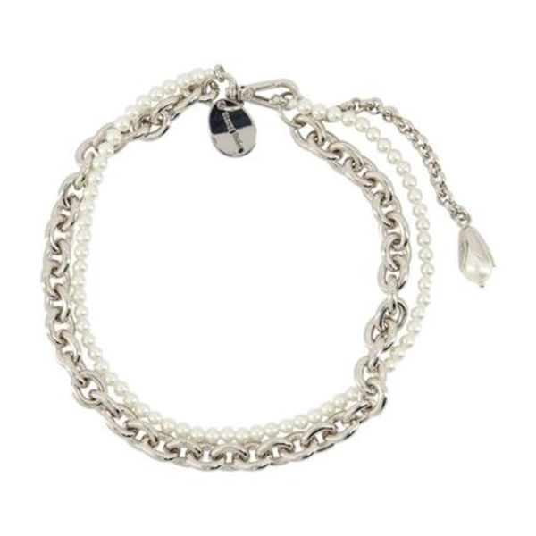 【関税込み】Pearl & Chain Necklace - Simone Rocha - Pearl -