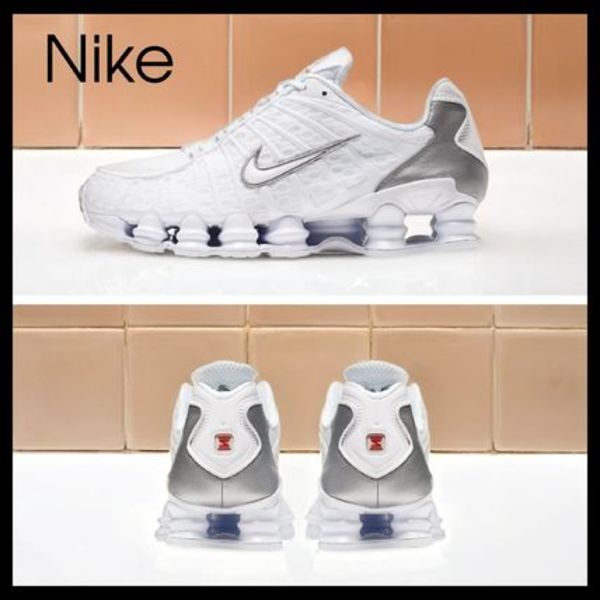 【Nike】Shox TL ホワイト/メタリックシルバー スニーカー ロゴ