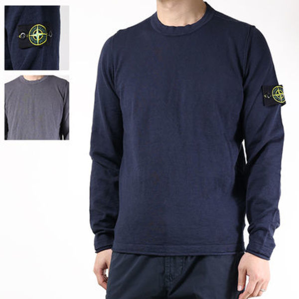 STONE ISLAND セーター 長袖 コットン×ナイロン 5100052S00B0