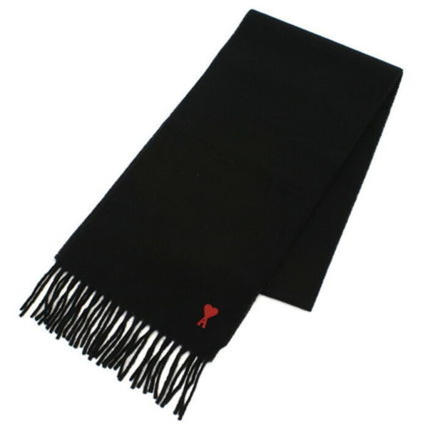 【国内即発】24AW!AMI PARIS ウール マフラー BFUSF405.334 001