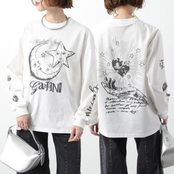 GANNI 長袖 Tシャツ T4064 3649 ロンT