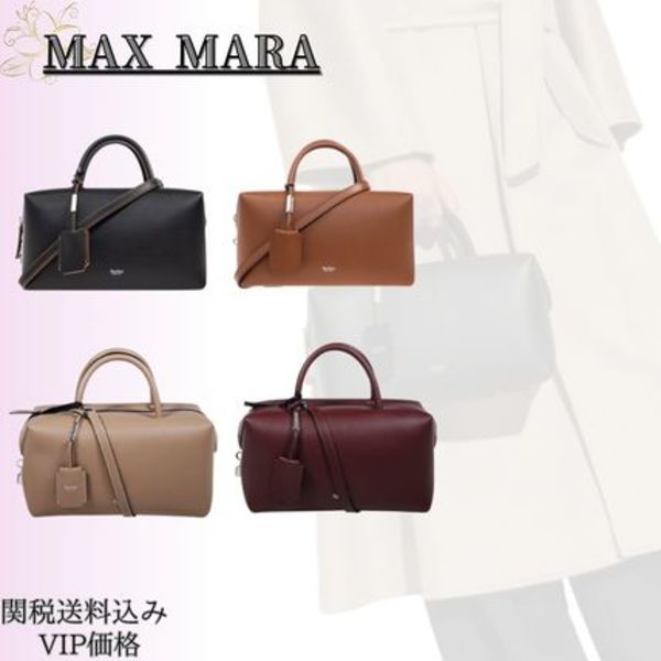 ◆25FW◆関送込【MAX MARA】HOLDALLM*ダブルハンドルバッグ