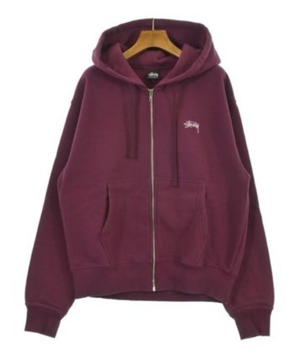 STUSSY ステューシー パーカー 赤紫 S 3300125G0035