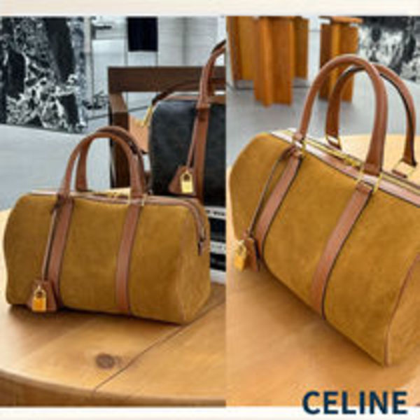 斜めがけもできる《CELINE》ボストン / スエードカーフスキン