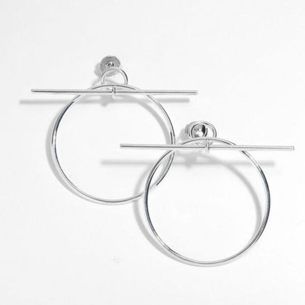 HERMES ピアス LOOP MM ループ H114504B サークル