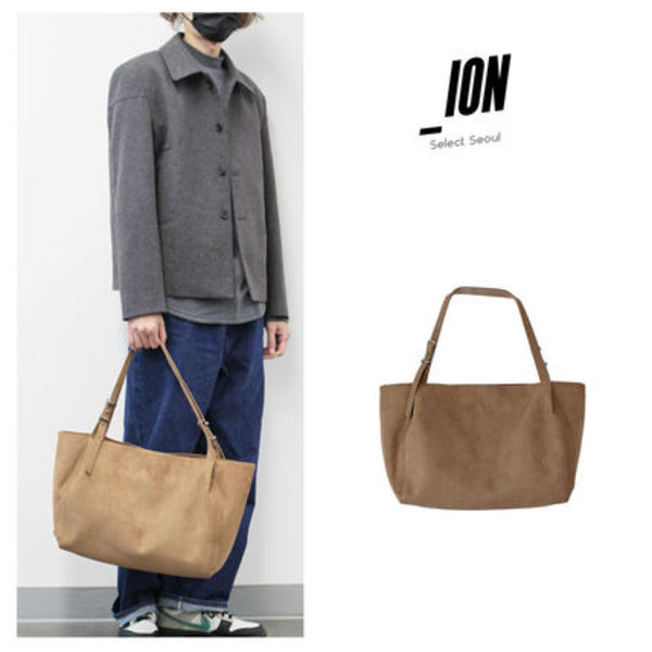 IONSEOUL Suede Tote Bag (3color) JE753