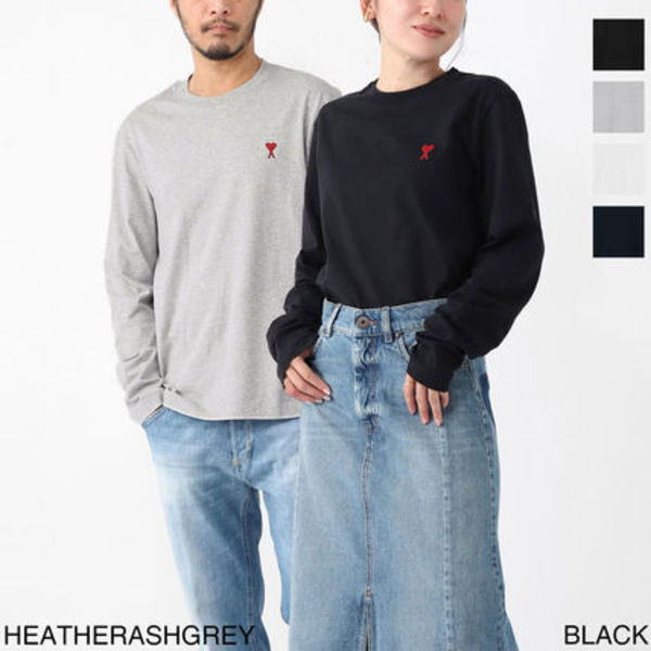AMI クルーネック 長袖Tシャツ bfuts235-724