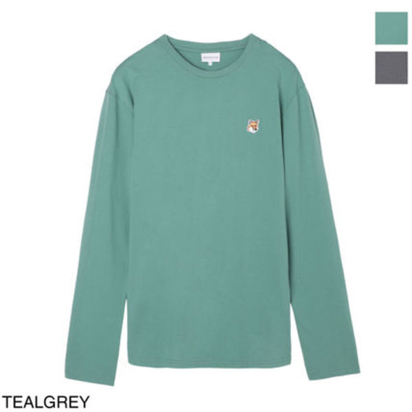 MAISON KITSUNE クルーネック 長袖Tシャツ lm00108kj0008