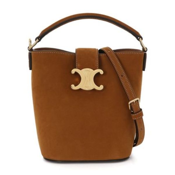 CELINEヌバックのミニバケットルイーズ10N473GRY 02CM