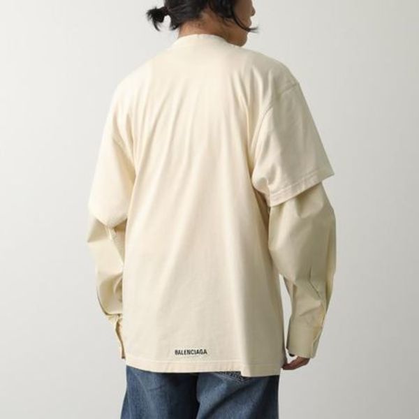 BALENCIAGA カットソー 698631 TLVF3 レイヤード ドッキング