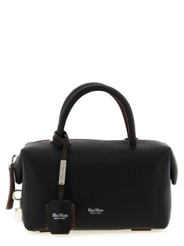 Max Mara 黒 レザーマリンバッグ 極美品】MaxMara マックスマーラ マリン ショルダーバッグ 2way