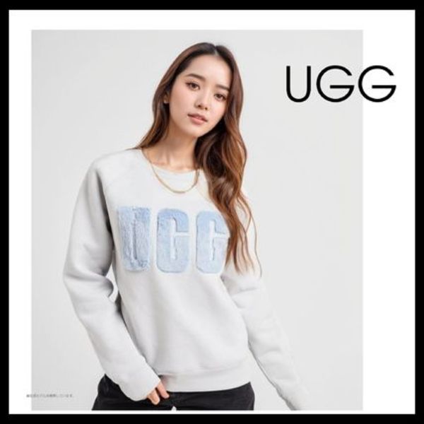 【UGG】Women's Madeline Fuzzy Logo Crewneck Top スウェット