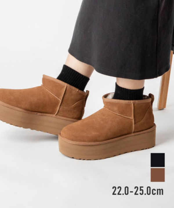 UGG 1135092 ムートンブーツ CLASSIC ULTRA MINI PLATFORM 厚底