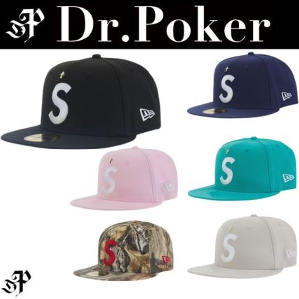 【Supreme】ゴールドクロス Sロゴ ニューエラキャップ