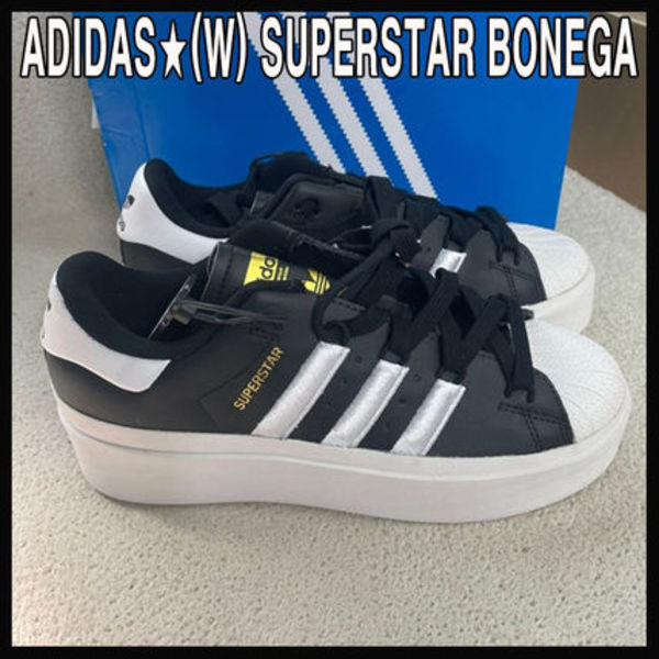 人気 ★ADIDAS★(W) SUPERSTAR BONEGA CORE BLACK
