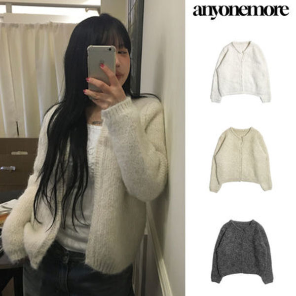 【Anyone more】Fleet Round Button Cardigan