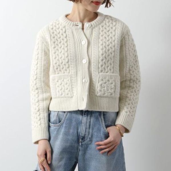 CELINE セリーヌ カーディガン RRV09U0117 ニット トリオンフ