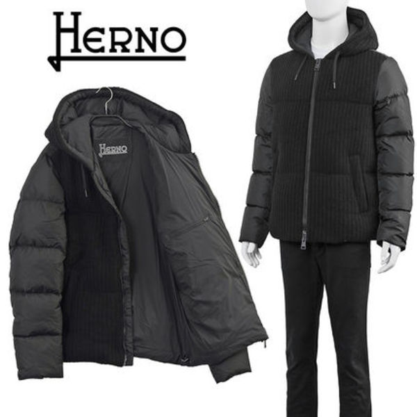 HERNO ニット&ナイロン ダウン PI001198U-33423R-9300