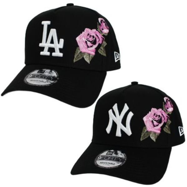 海外モデル New Era MLB Pink Rose Cap ピンク ローズ BLACKPINK