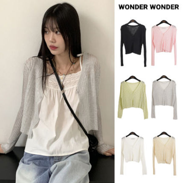 【WONDER WONDER】Lumming Summer See-Through Crop L/S Cd