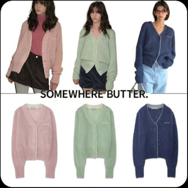 [SOMEWHERE BUTTER]★Kid mohair cardigan