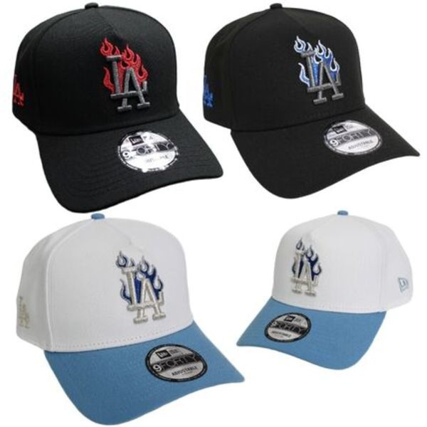 海外モデル New Era MLB LA ドジャース フレイム キャップ