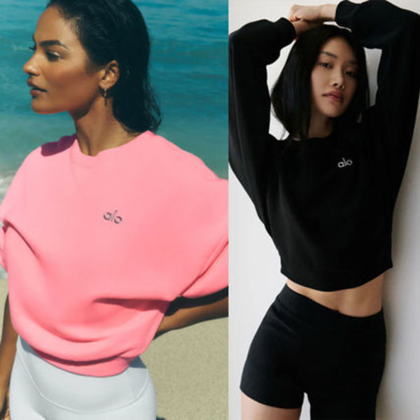 国内発送 Alo Yoga Cropped Accolade Crewneck