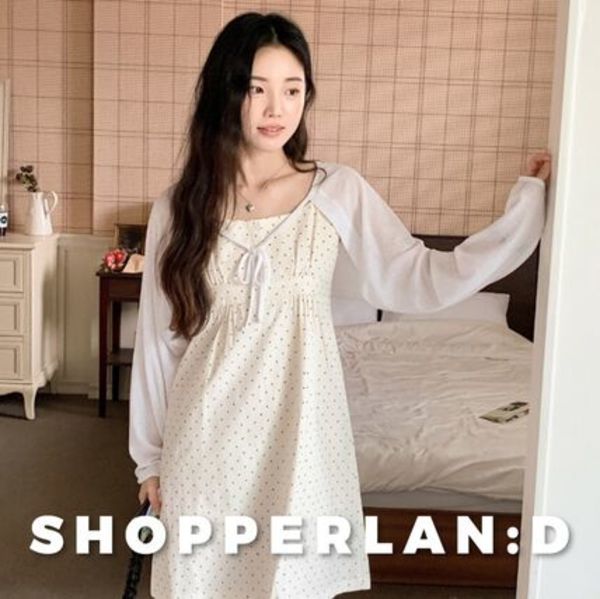 Ribbon Loose Rib Crop Bolero (3color)