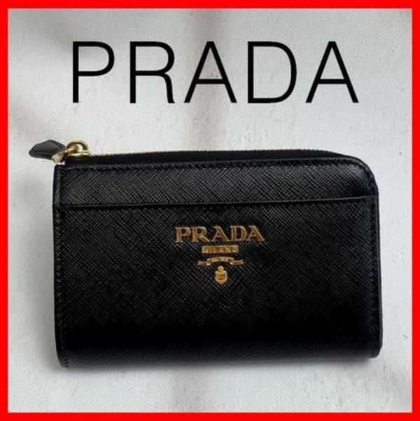 ☆人気☆【PRADA】☆プラダ Saffiano コインケースキーリング☆