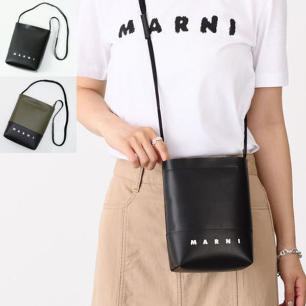 【国内即発】MARNI シューレースストラップ付き ボディバッグ