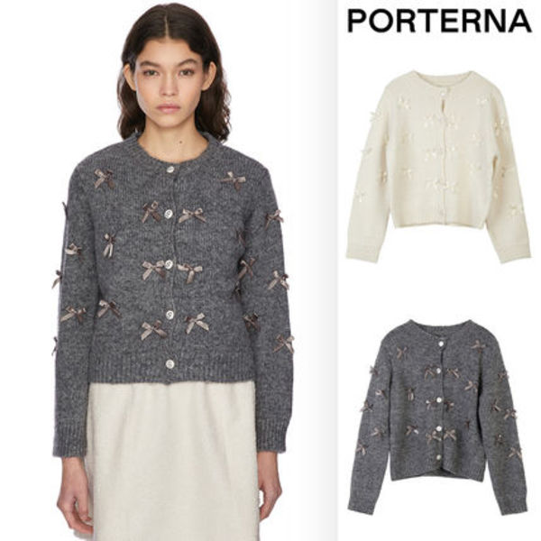 【PORTERNA】Sugar ribbon cardigan
