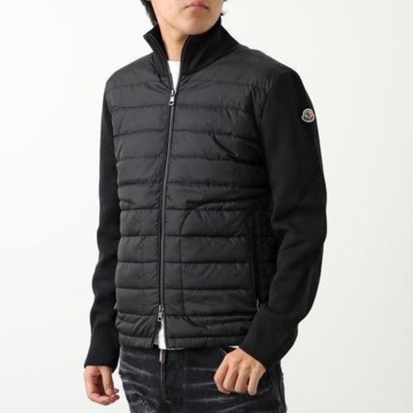 MONCLER ダウンジャケット 9B50700 A9341 ニットブルゾン