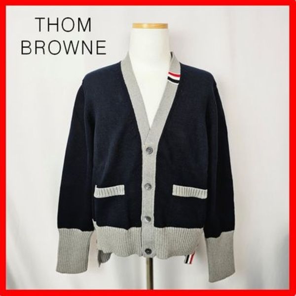 ★人気★【THOM BROWNE】★Jersey Cotton Cardiga.n★