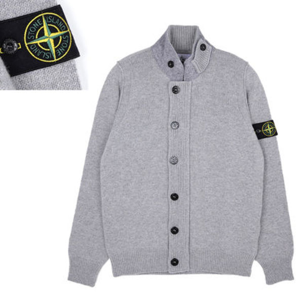 関税負担なし☆STONE ISLAND  LAMBSWOOL カーディガン